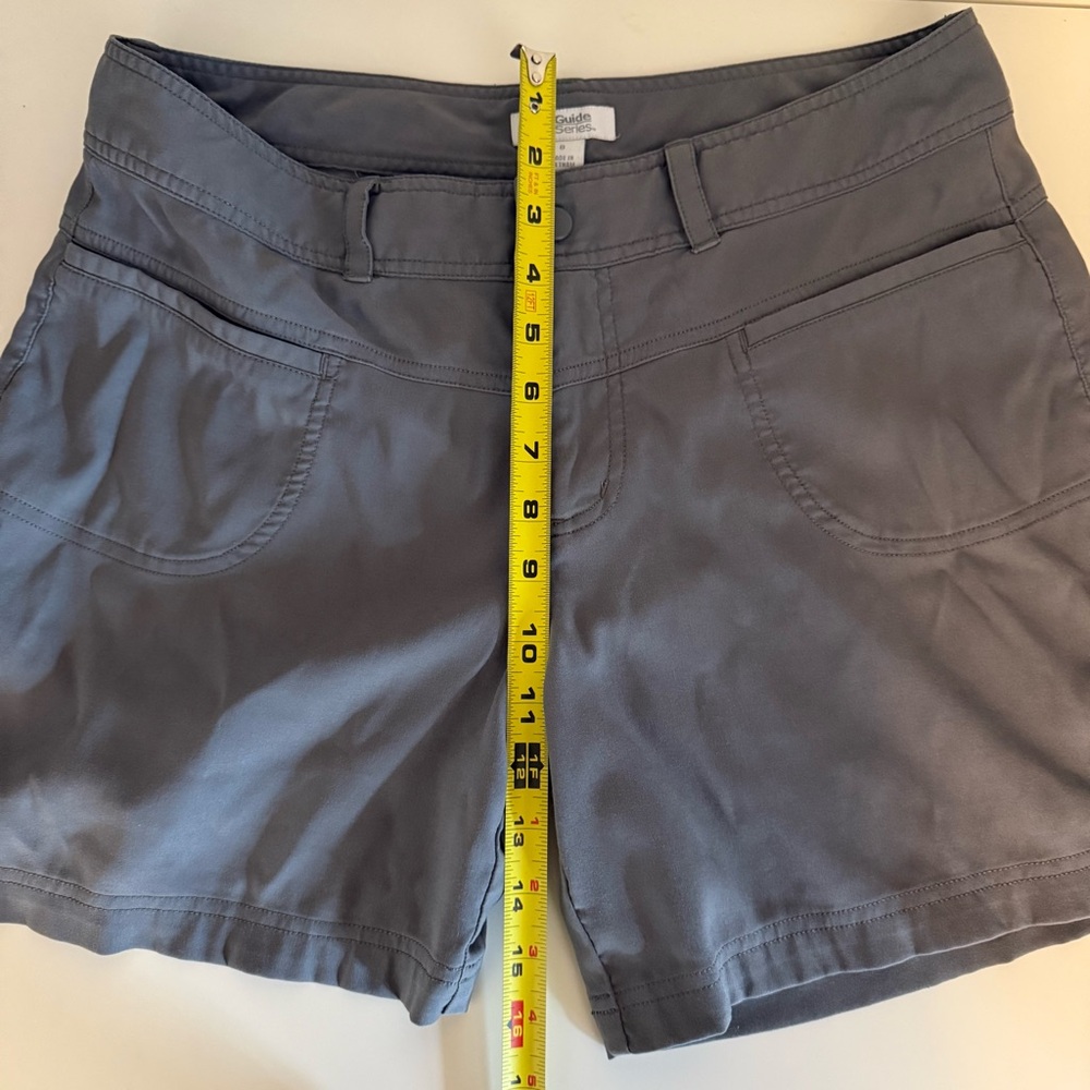 Guide Series Nylon Chino Shorts Gray Womens Size 8 Walking Hiking Trail Outdoors - Picture 7 of 11